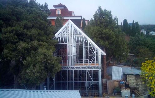 Жилой дом из ЛСТК: 70м²