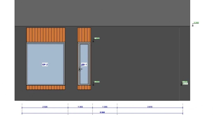 Мини БарнХаус 4,4х8,9-49 м²