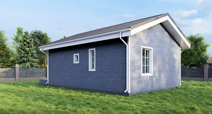 Загородный дом с террасой  7,0х9,5-99 м²