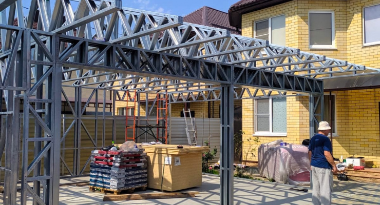 Гараж из ЛСТК: 59м²