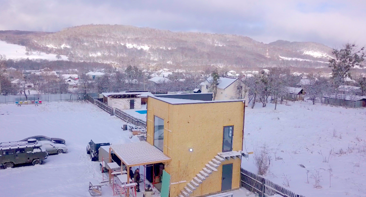 Гараж с жилой комнатой: 52м²